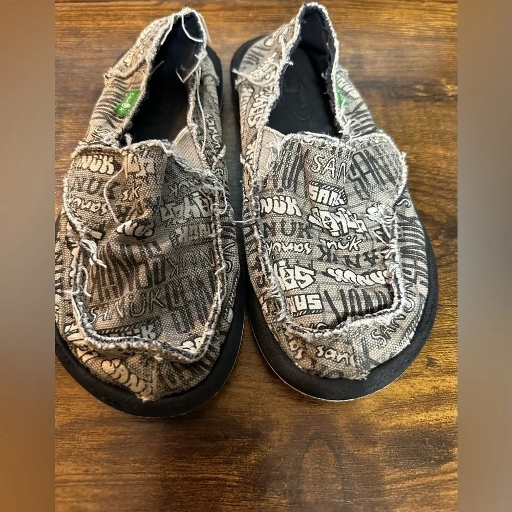 Sanuk Kids Sidewalk Surfers Vagabond Shoes Size 12